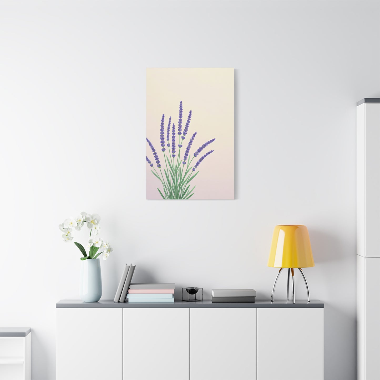 Lavender Botanical Minimal Illustration Wall Art & Canvas Prints