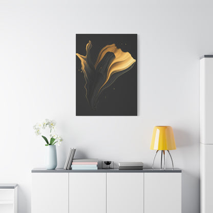 Golden Flow Abstract Form Wall Art & Canvas Prints