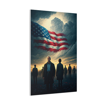 American Flag Gathering of Hope Wall Art & Canvas Prints