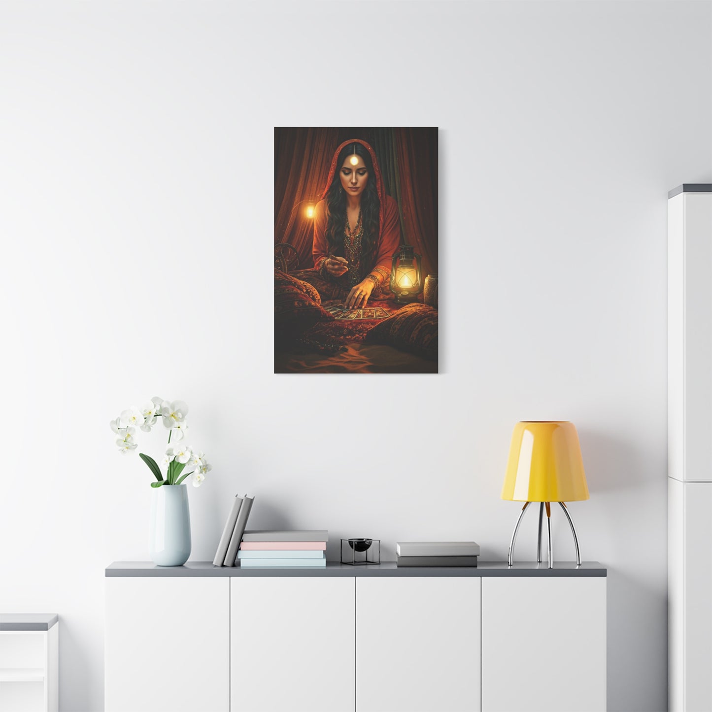 Bohemian Tarot Reader by Lantern Light Wall Art & Canvas Prints
