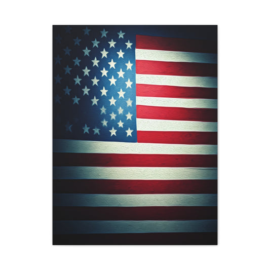 Minimalist Stars and Stripes Pride Wall Art & Canvas Prints