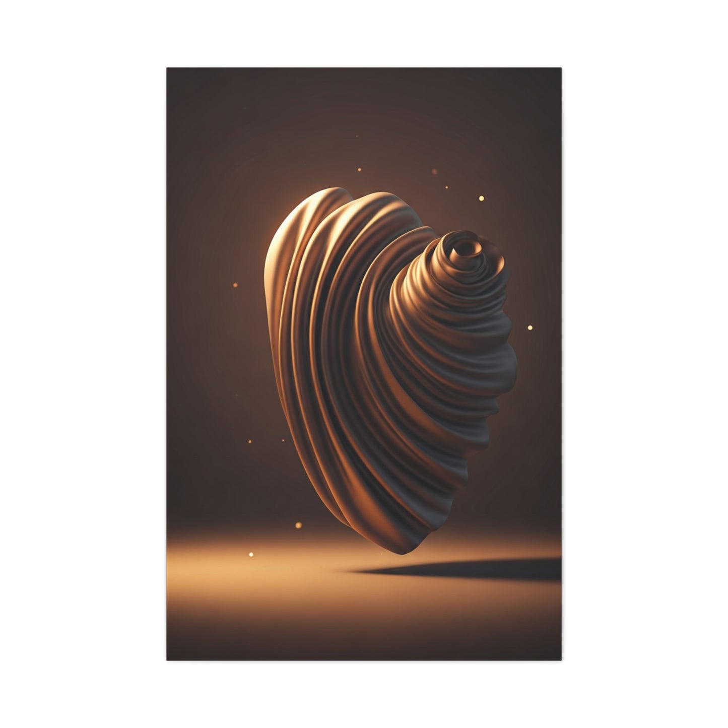 Sculpted Spiral Form Wall Art & Canvas Prints