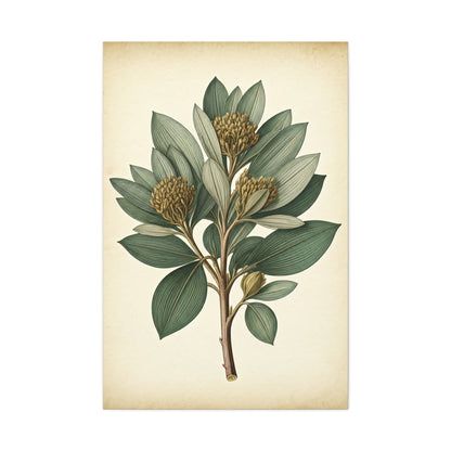 Floral Branch Illustration Wall Art & Canvas Prints