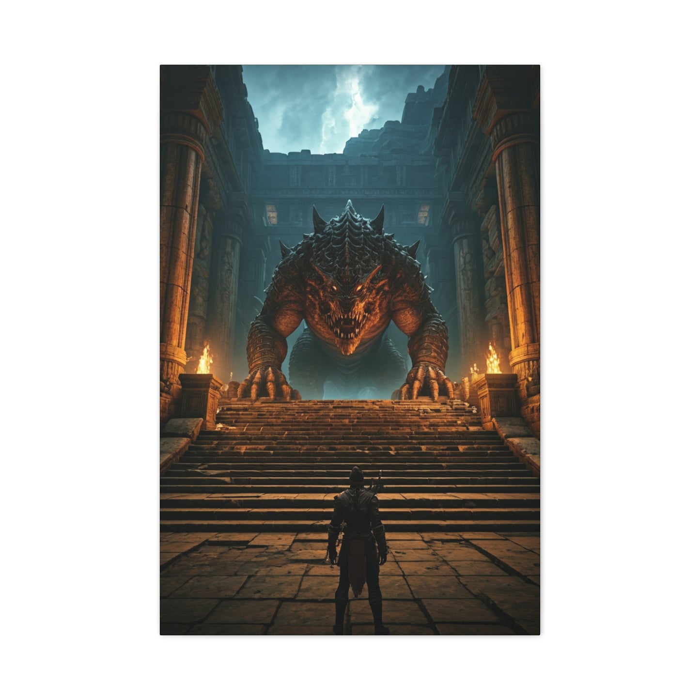 Colossal Dragon Guardian Wall Art & Canvas Prints