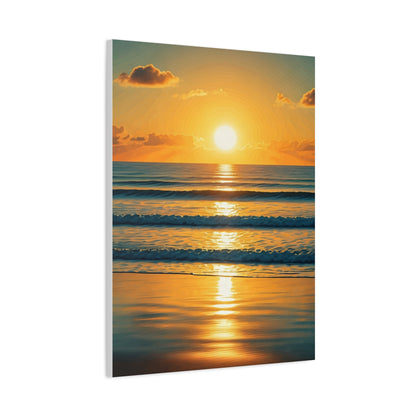 Golden Wave Horizon Sunset Wall Art & Canvas Prints