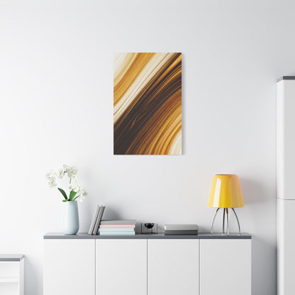 Dark Gold Stream Abstract Wall Art & Canvas Prints