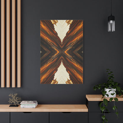 Symmetrical Earth Cross Abstract Wall Art & Canvas Prints