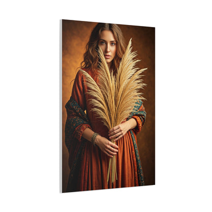 Harvest Spirit Bohemian Woman Wall Art & Canvas Prints