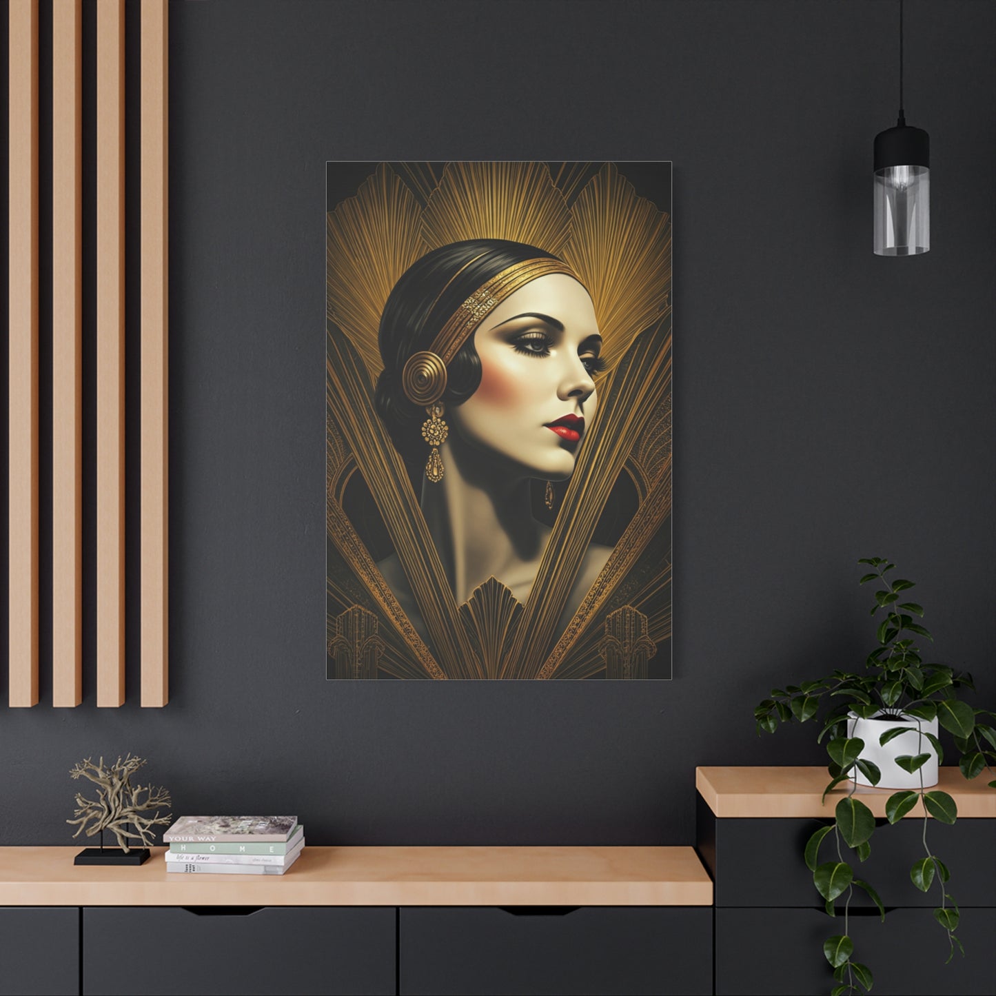 Glamorous Art Deco Portrait Wall Art & Canvas Prints