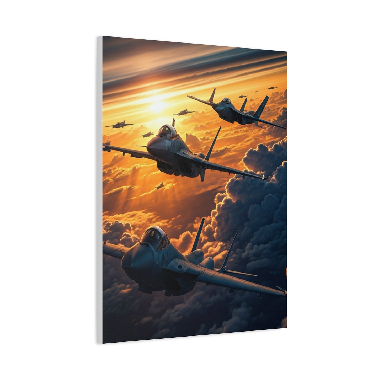 Golden Cloud Armada Flight Wall Art & Canvas Prints