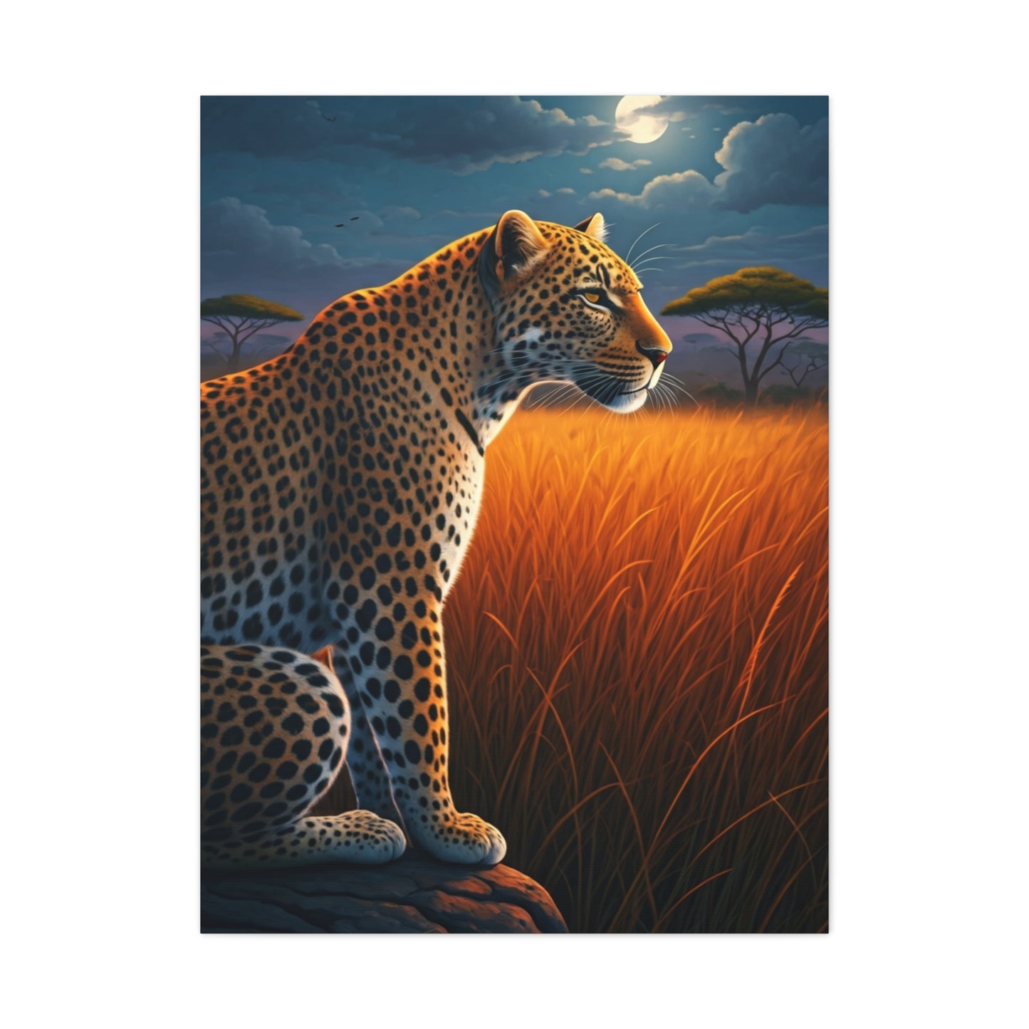 Majestic Leopard at Dusk Wall Art & Canvas Prints