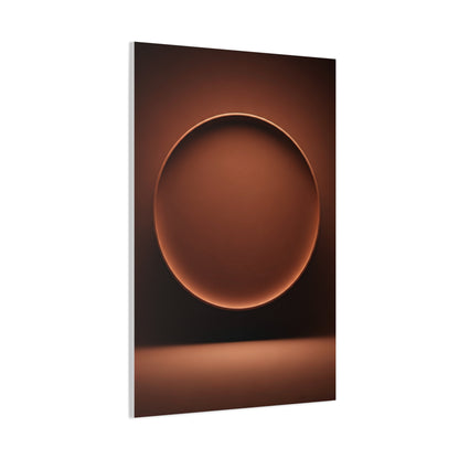 Luminous Bronze Sphere Minimal Wall Art & Canvas Prints