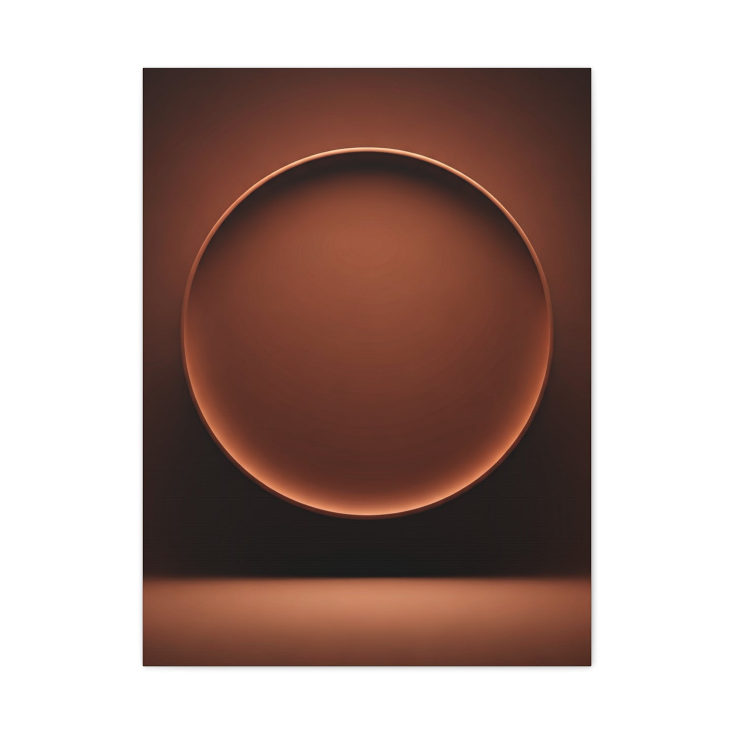 Luminous Bronze Sphere Minimal Wall Art & Canvas Prints