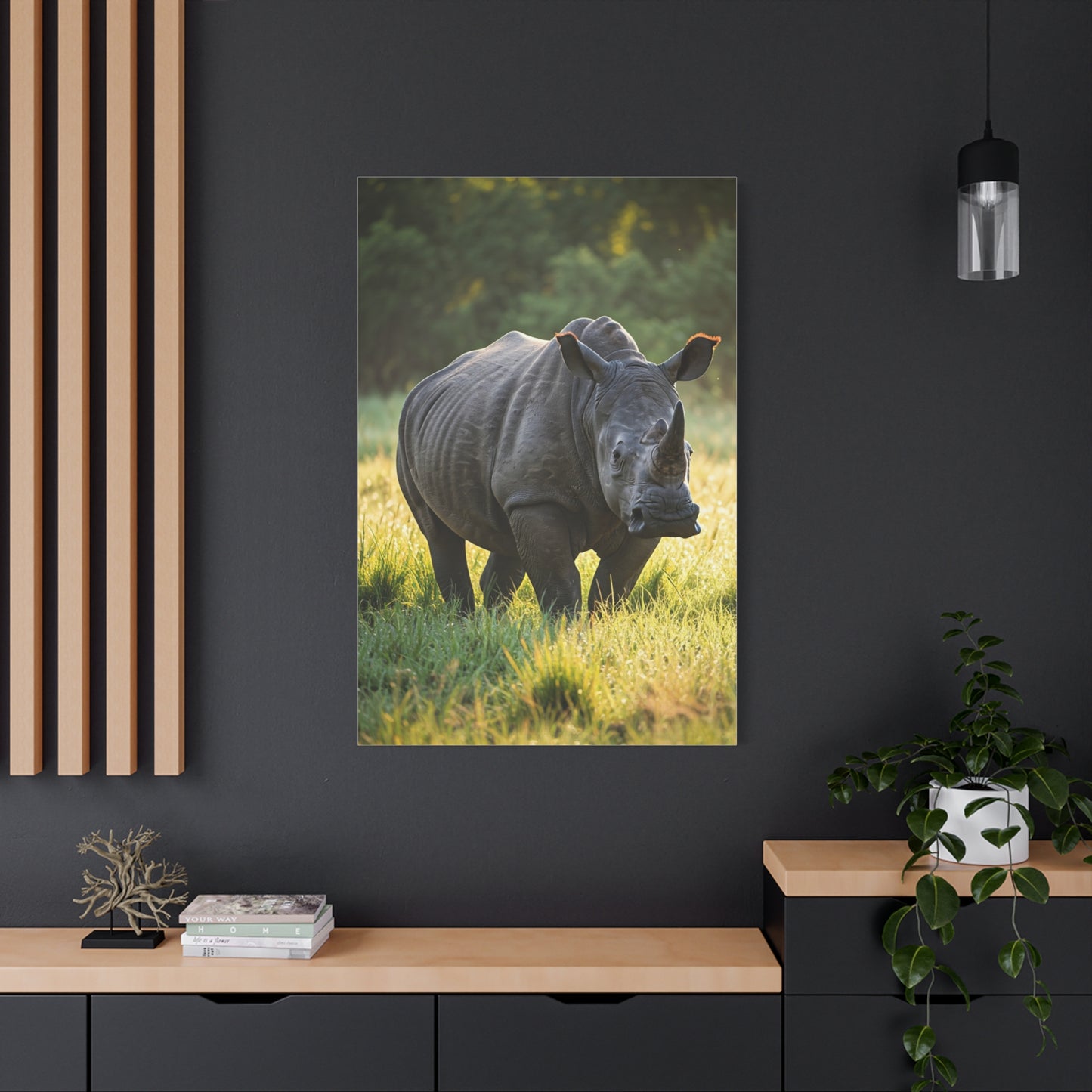 Quiet Strength Rhino Wall Art & Canvas Prints