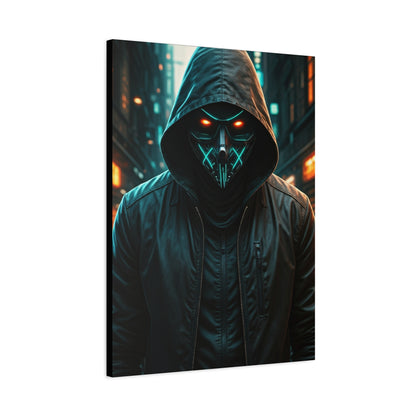 Neon Masked Vigilante Wall Art & Canvas Prints