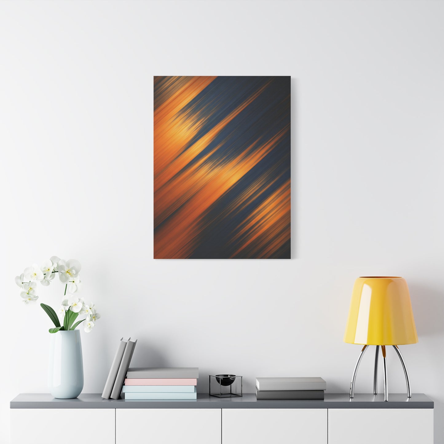 Warm Motion Streaks Abstract Wall Art & Canvas Prints