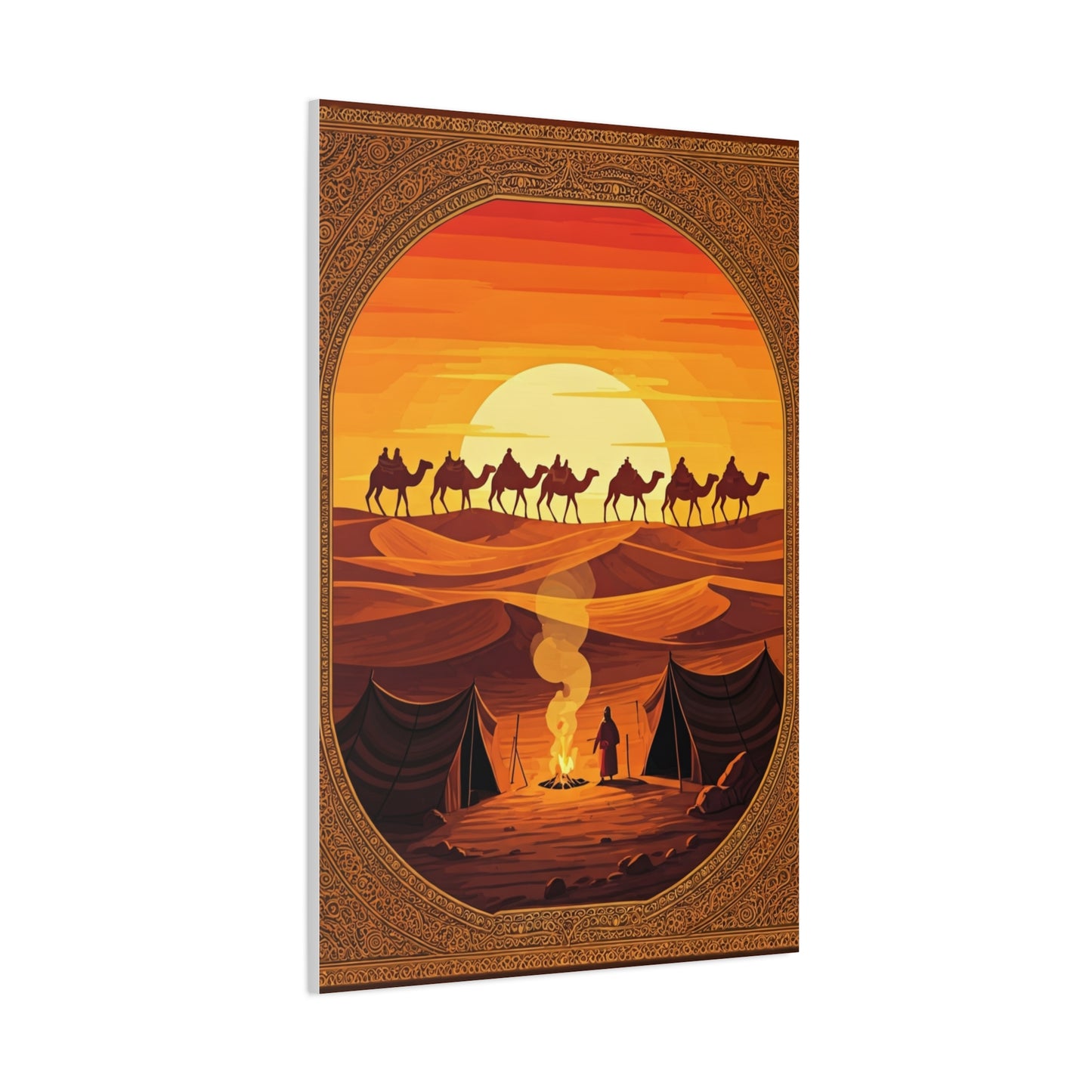 Desert Caravan at Dusk Wall Art & Canvas Prints