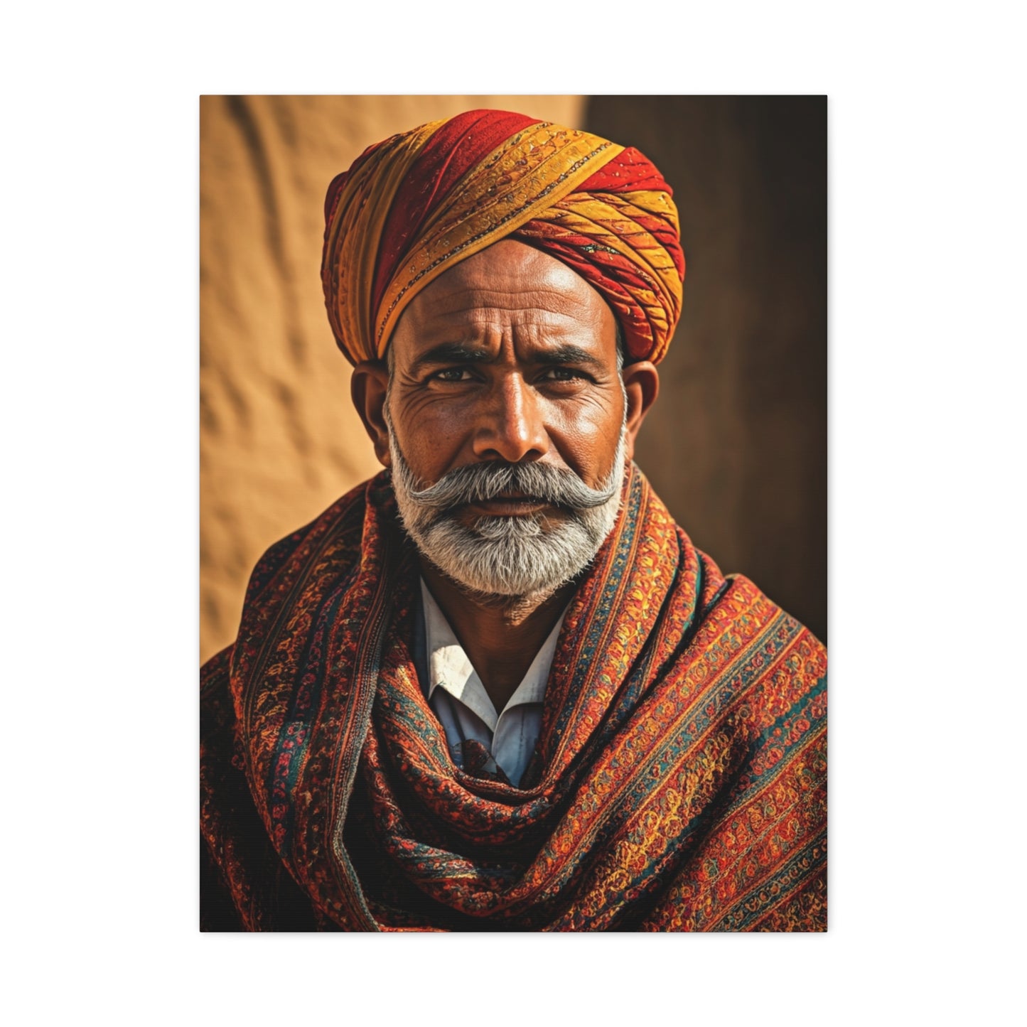Desert Heritage Elder Portrait Wall Art & Canvas Prints