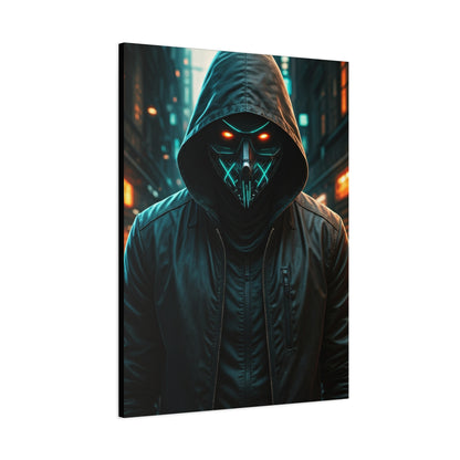 Neon Masked Vigilante Wall Art & Canvas Prints