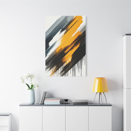 Golden Impact Abstract Wall Art & Canvas Prints