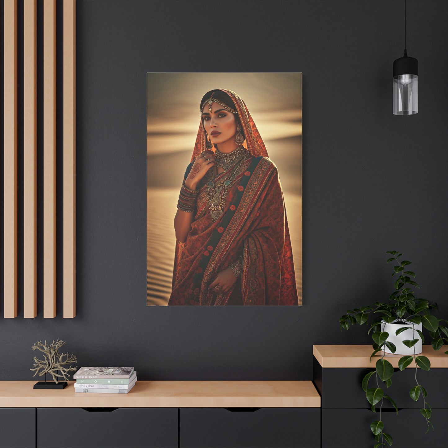 Ornate Desert Bride Bohemian Portrait Wall Art & Canvas Prints