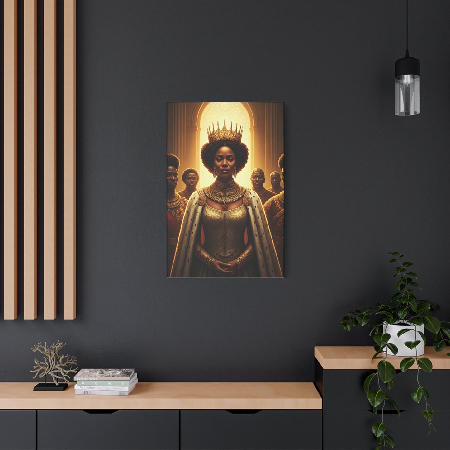 Golden Rain Regal Woman Wall Art & Canvas Prints