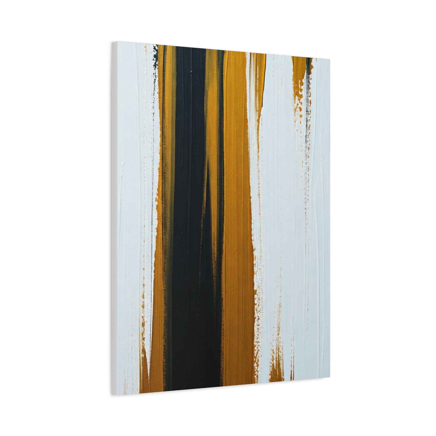 Vertical Gold and Black Abstract Wall Art & Canvas Prints