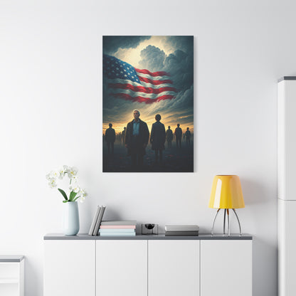 American Flag Gathering of Hope Wall Art & Canvas Prints