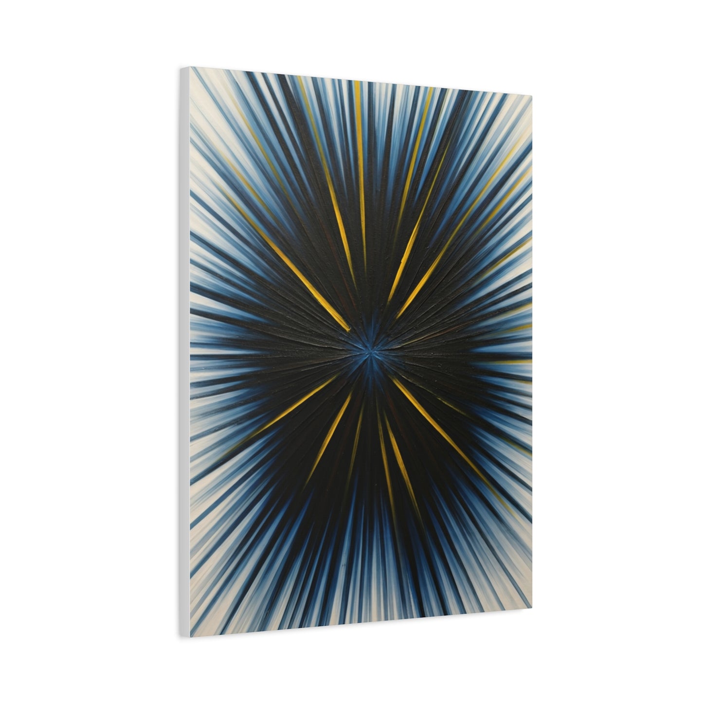 Radiating Blue and Gold Abstract Wall Art & Canvas Prints