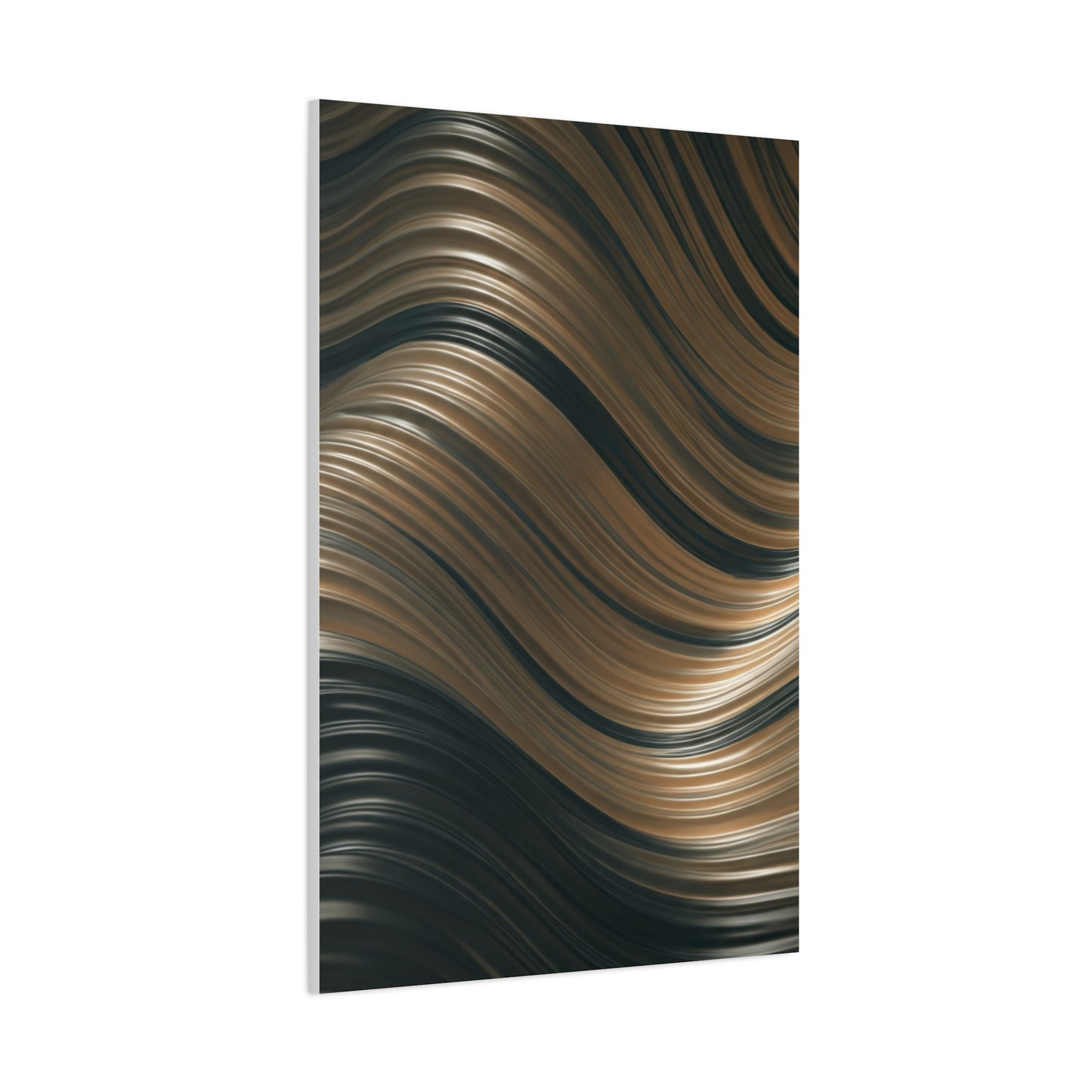 Gilded Waveform Abstract Wall Art & Canvas Prints