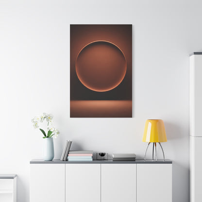 Luminous Bronze Sphere Minimal Wall Art & Canvas Prints