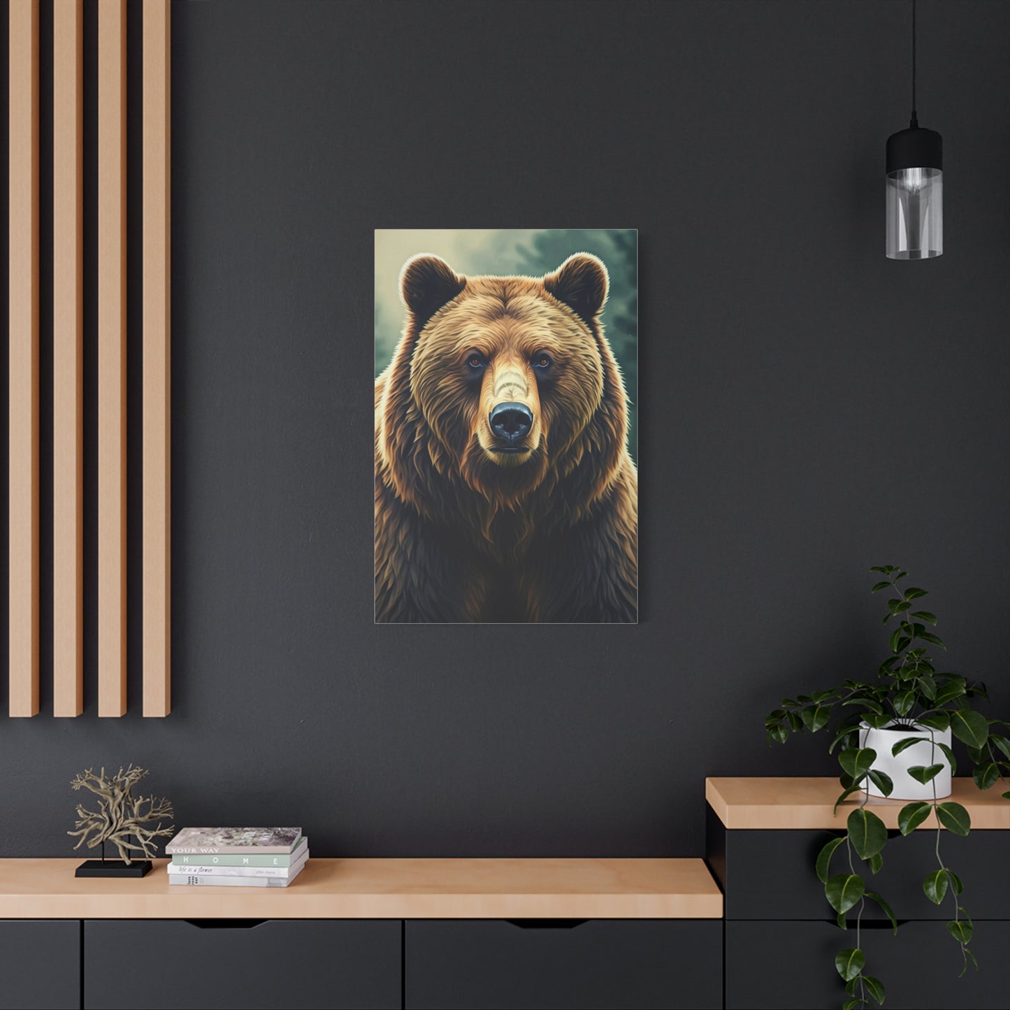 Grizzly Bear Profile Study Wall Art & Canvas Prints