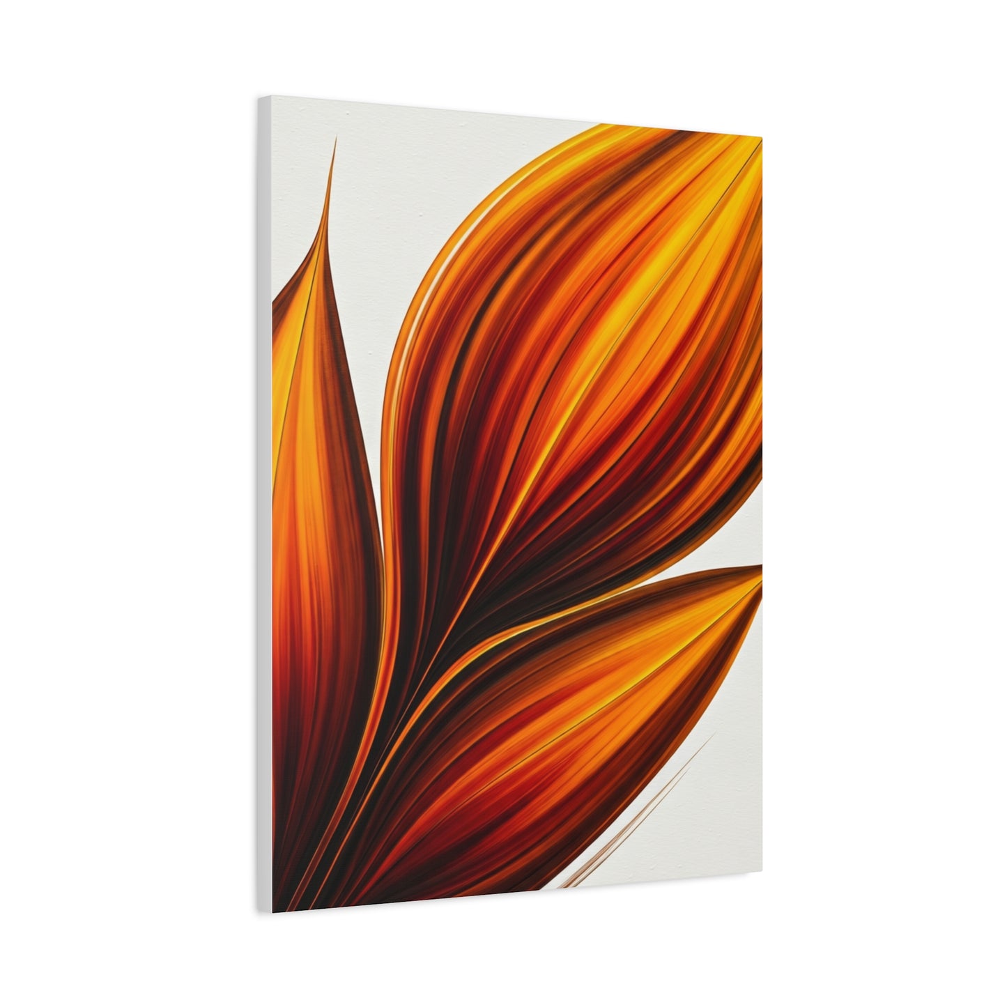 Golden Ember Bloom Abstract Wall Art & Canvas Prints
