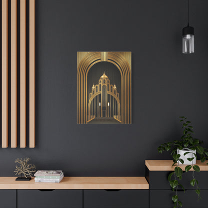 Golden Cathedral Deco Architecture Wall Art & Canvas Prints
