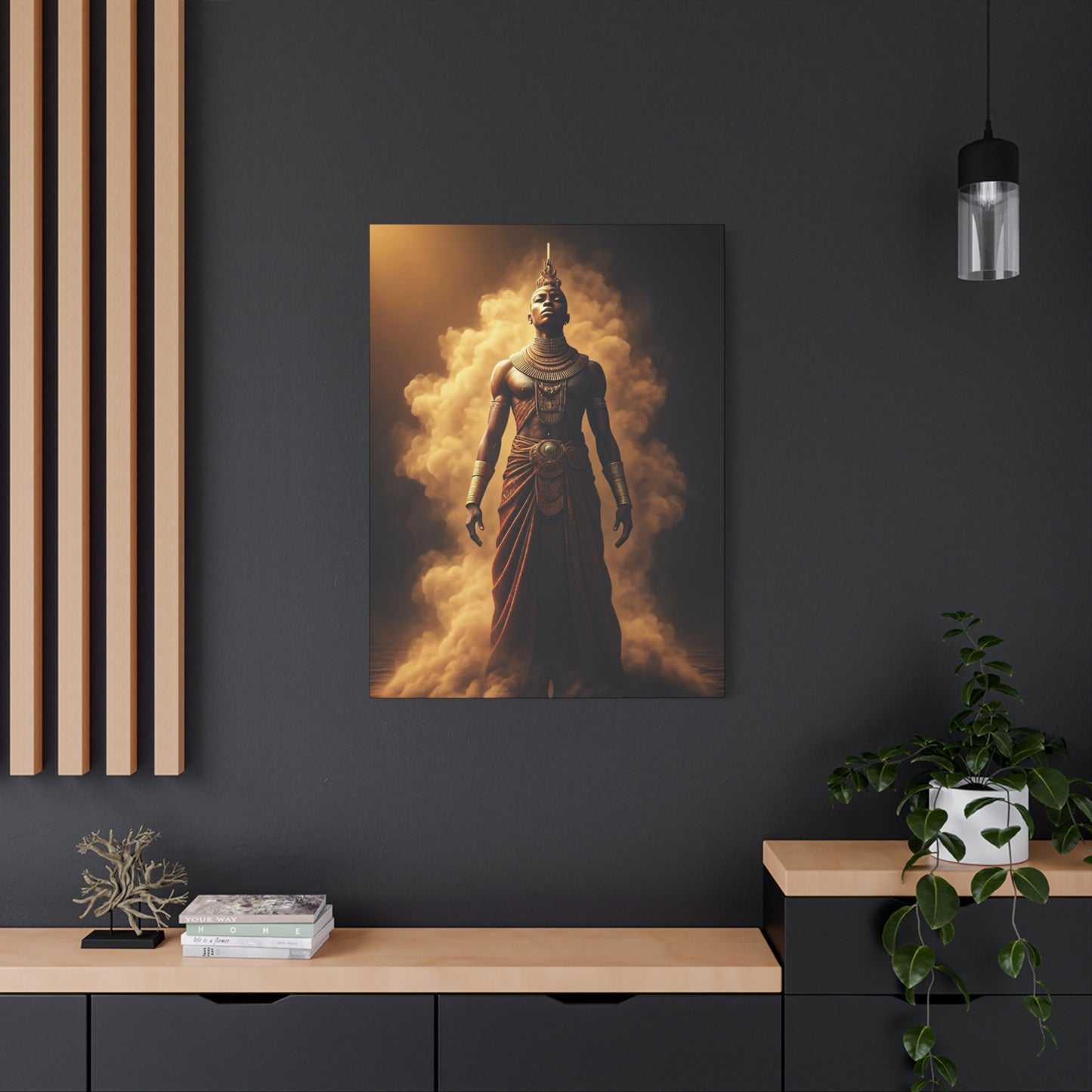 Mist-Born Warrior Presence Wall Art & Canvas Prints