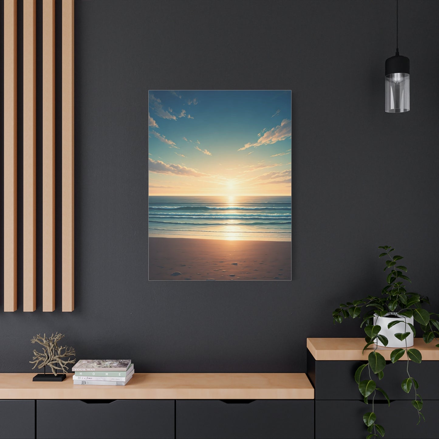 Endless Coastal Dawn Reflection Wall Art & Canvas Prints