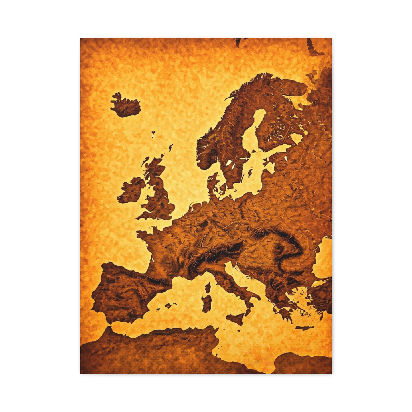 Classic World Scroll Map Wall Art & Canvas Prints
