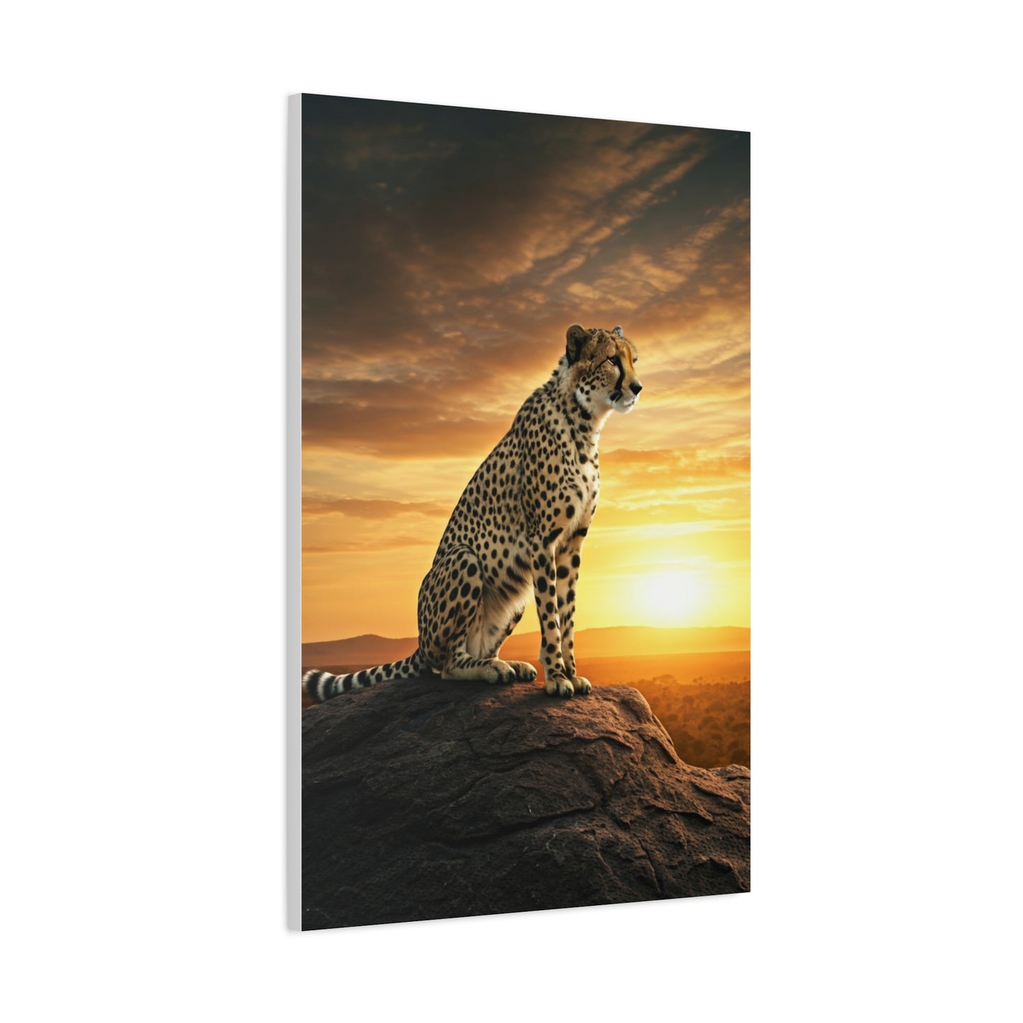 Giraffe at Dawn Wall Art & Canvas Prints