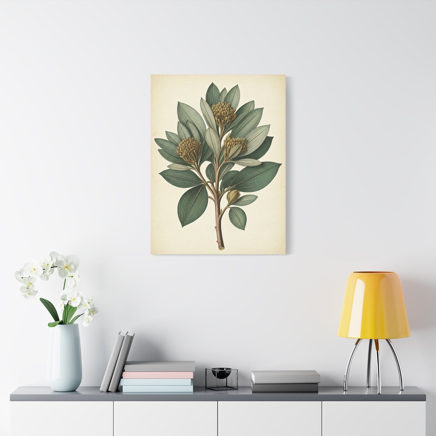 Floral Branch Illustration Wall Art & Canvas Prints