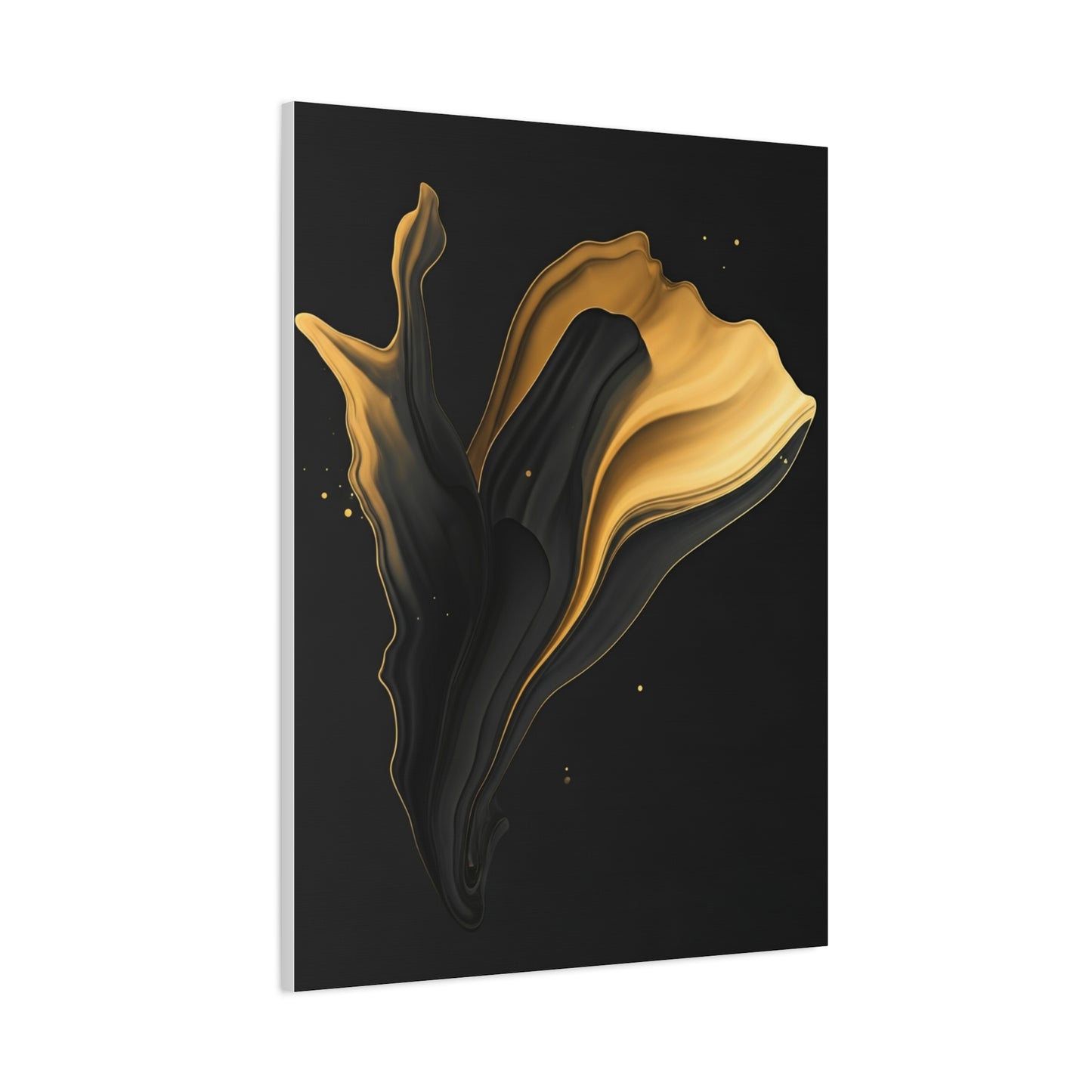 Golden Flow Abstract Form Wall Art & Canvas Prints