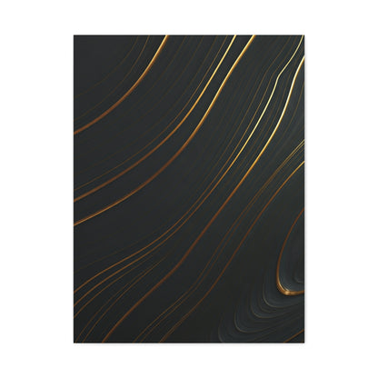 Golden Trace Minimalist Wall Art & Canvas Prints