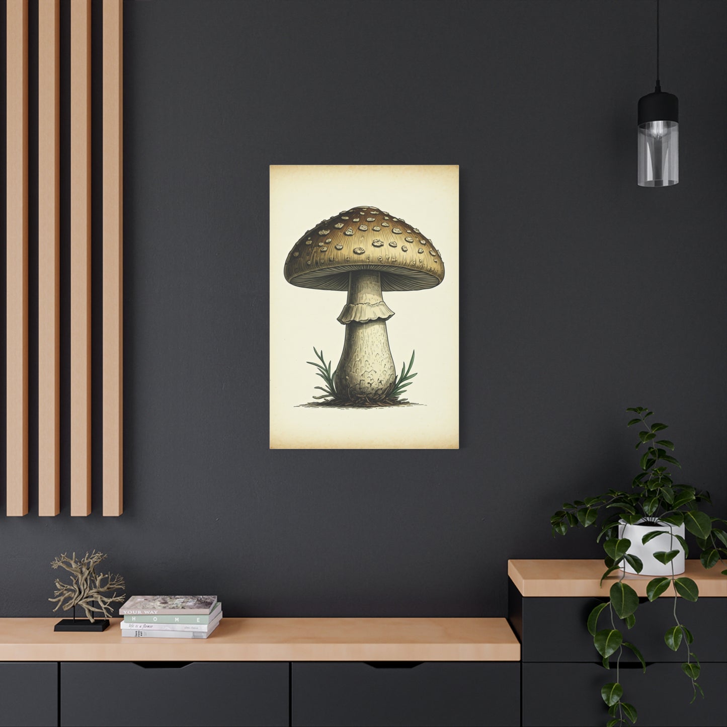 Woodland Toadstool Illustration Wall Art & Canvas Prints