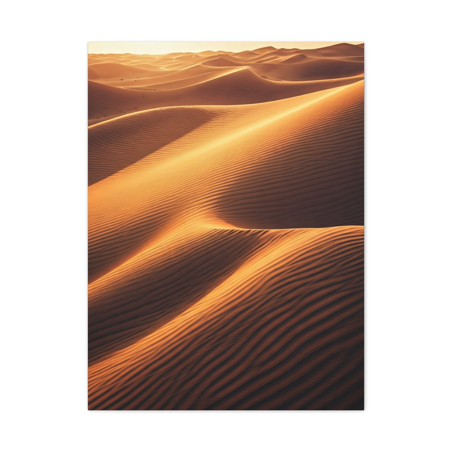 Golden Desert Waves Wall Art & Canvas Prints