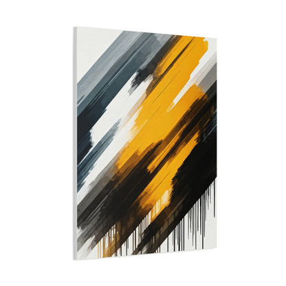 Golden Impact Abstract Wall Art & Canvas Prints