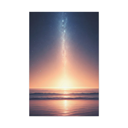 Celestial Path Over Calm Ocean Wall Art & Canvas Prints