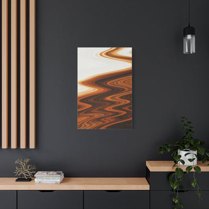 Warm Ripple Flow Abstract Wall Art & Canvas Prints