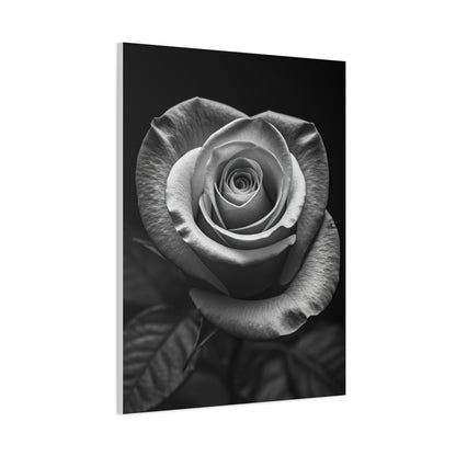 Classic Rose Close-Up Monochrome Wall Art & Canvas Prints