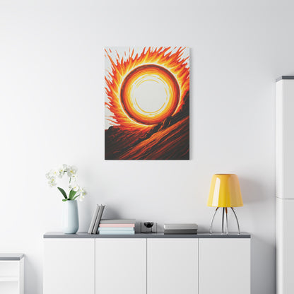 Solar Inferno Abstract Wall Art & Canvas Prints
