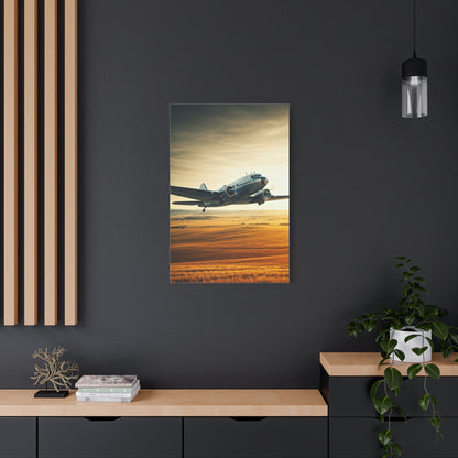 Golden Age Flight Over Desert Wall Art & Canvas Prints