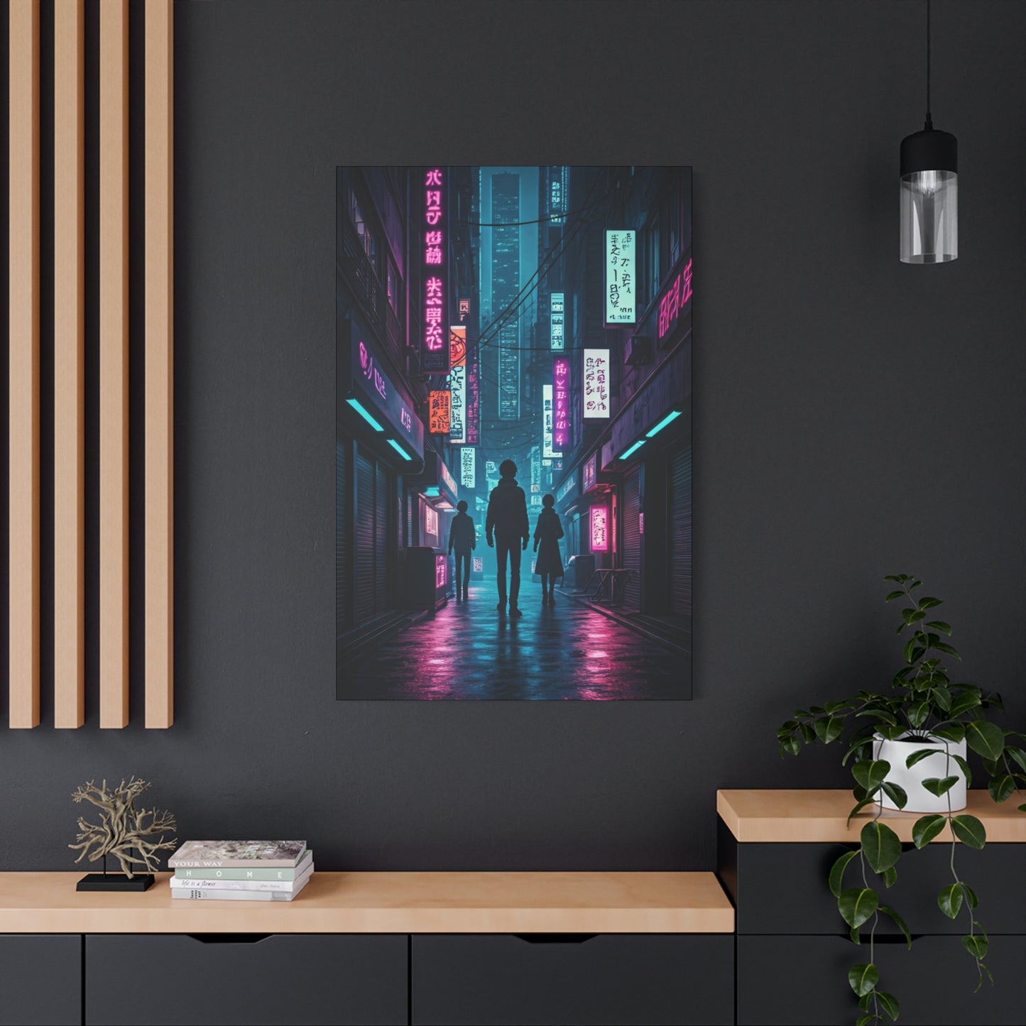 Neon Alley Wanderers Wall Art & Canvas Prints